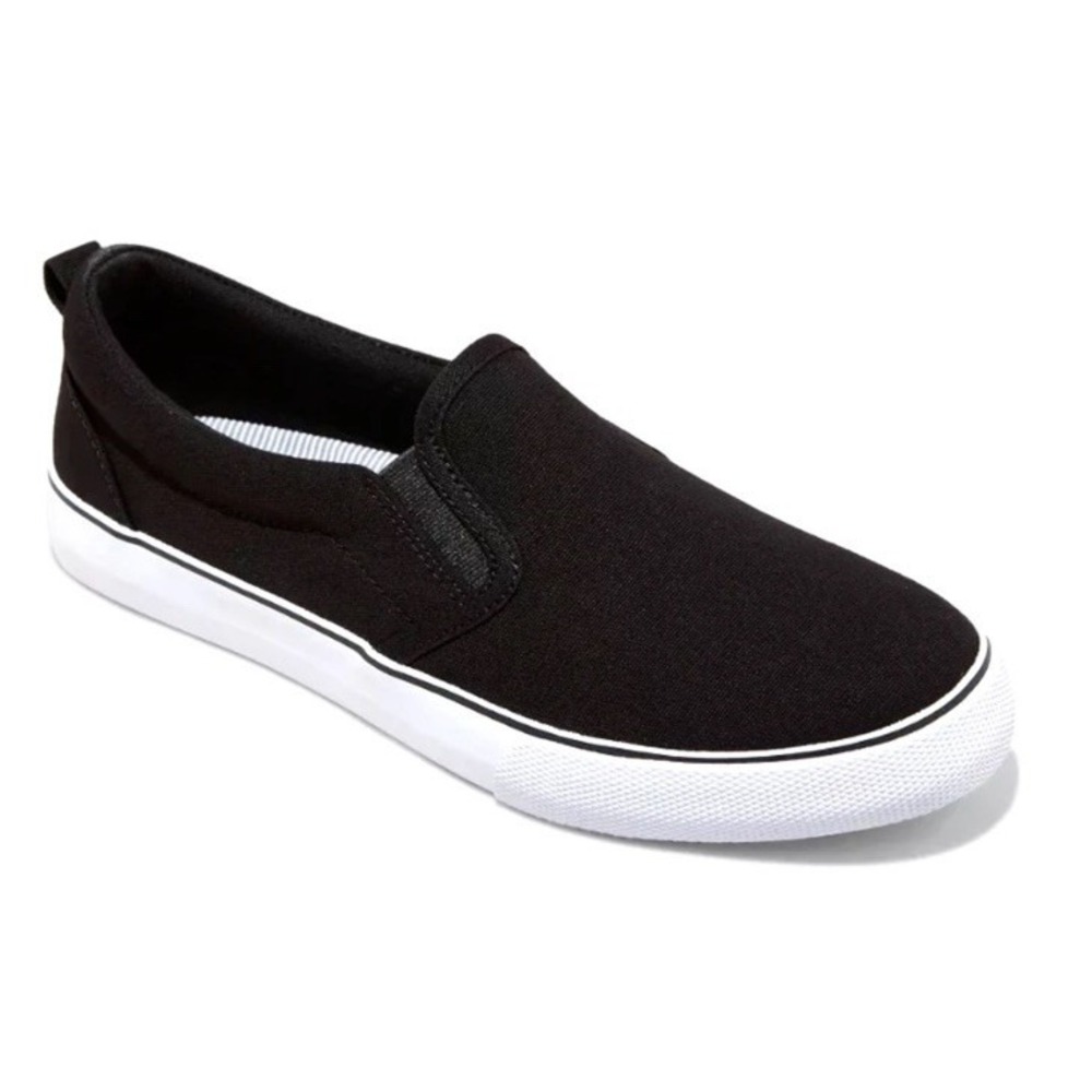 A New Day Women's Millie Twin Gore Apparel Sneakers Slip- On Black 7